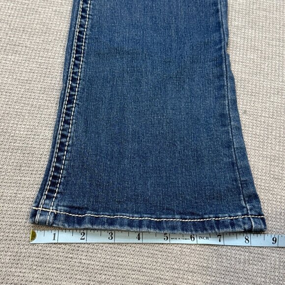 Wallflower Womens Blue Denim Bootcut Jeans Luscious Curvy Fit Mid Rise Size 5 - Picture 13 of 15